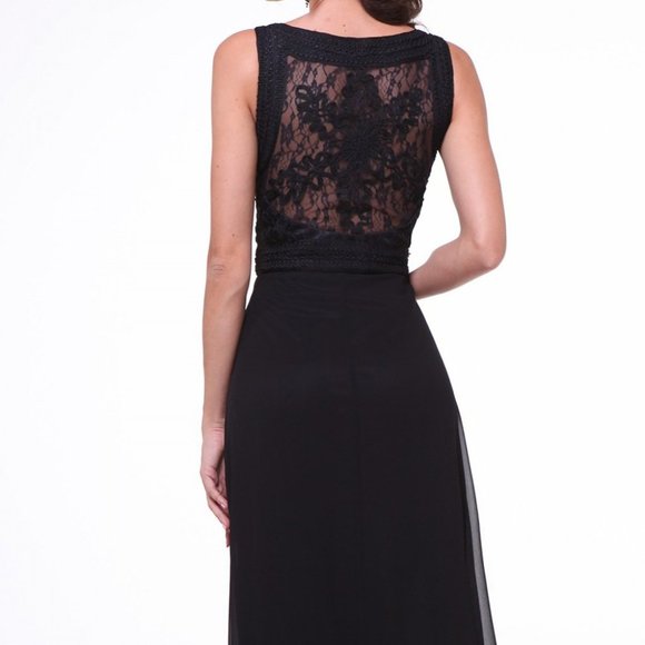 Scoop Neck A-Line Shape Prom Dress CD1938 - Picture 2 of 5